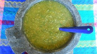 Mexican Salsa Verde Tomatillo Green Salsa  Salsa Verde [upl. by Hteazile940]