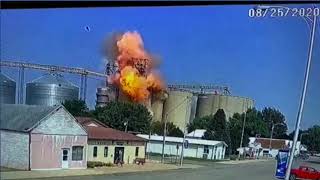 Combustible Dust Explosion  Grain Business Slow motion [upl. by Bitthia867]