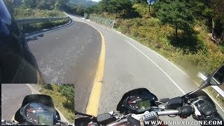 aprilia Dorsoduro 750 Winding corner movie vid Dorsoduro 750 onboard helmetcam [upl. by Haimorej]