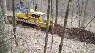 Bull Dozing a new road in the West Virginia wilderness [upl. by Htabazile]