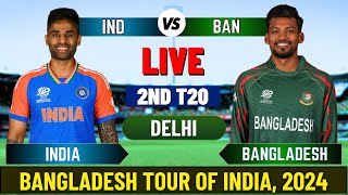 India vs Bangladesh 2nd T20 LIVE  2024 [upl. by Ottavia254]