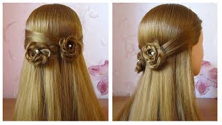 🌺 Tuto coiffure cheveux mi longlong pour lété ☀️ Coiffure simple jolie et rapide  facile à faire [upl. by Allerym570]