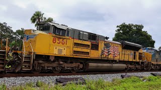 Braving the Storm CSX Trains Power Through Tropical Storm Debby Turbulence on the SLine 4k [upl. by Mark]