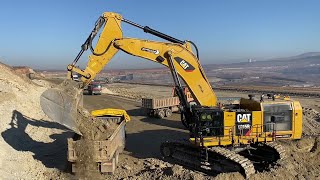 Caterpillar 6015B Excavator Loading Mercedes And MAN Trucks  Sotiriadis Mining Works [upl. by Orton]