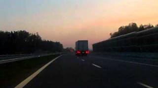 Przejazd autostradą A1  Rowień  Świerklany [upl. by Asilet435]