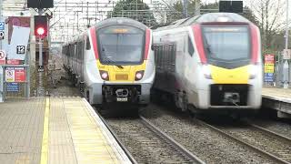 Trains at Cheshunt  28 February 2022 [upl. by Anabal]