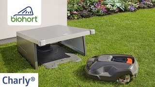 Biohort Robotic Lawn Mower Garage Charly® [upl. by Bertle]