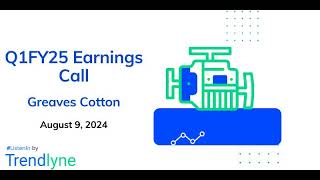 Greaves Cotton Earnings Call for Q1FY25 [upl. by Loleta]