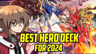 BEST HERO DECK FOR 2024  Post Banlist Jan 2024 EDOPRO [upl. by Beret]