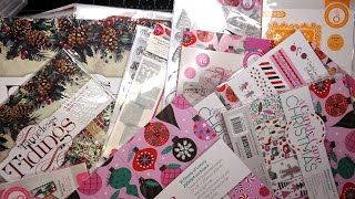 Tonic Studios Haul incl Timeless Tidings amp Candy Cane Christmas Collection Unboxing Warehouse Sale [upl. by Aleece]