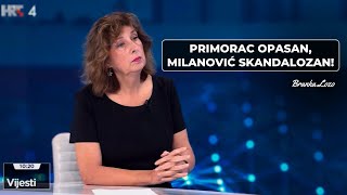 Branka Lozo Primorac opasan Milanović skandalozan [upl. by Leunamme728]