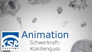 KSM Castings  SchwerkraftKokillengussProzessanimation [upl. by Wershba]