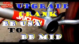 TUTORIAL cara ganti bb USA PELOR ke bb bearing bmx [upl. by Atnom]