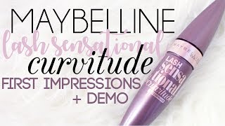 MMM NEW Maybelline LASH SENSATIONAL CURVITUDE Mascara  First Impressions  Demo [upl. by Poirer736]