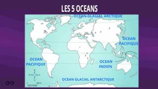 Géographie  Les océans et les continents de la planète [upl. by Slrahc]