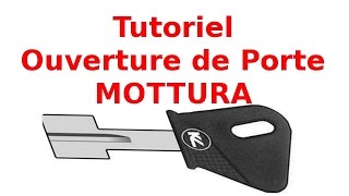 Tutoriel ouverture de porte comment ouvrir une serrure Mottura [upl. by Fisken]