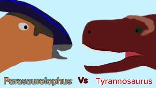 Parasaurolophus vs Tyrannosaurus [upl. by Drarehs]