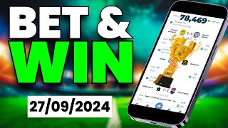 Accurate Football Predictions Today to WIN AGAIN 27092024 [upl. by Haziza]