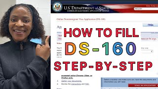 How to Fill the USA DS160 Form for Visa Application 2024 Stepbystep Guide [upl. by Acisej904]