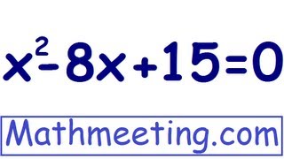 Solving quadratic equations by factoring [upl. by Thierry]