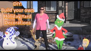 How to make your own holiday yard decorations [upl. by Ylatan]