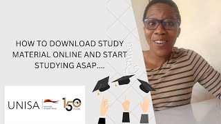 HOW TO DOWNLOAD STUDY MATERIAL ONLINEUNISADISTANCE LEARNINGRoad to 1kSouth African youtuber [upl. by Aliuqahs]