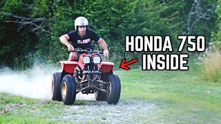 We SENT The Honduki 750cc Swapped Suzuki QuadSport Performance Tuning  Thrash Test [upl. by Rhyne276]