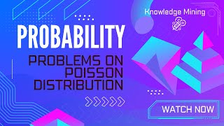 ProbabilityLec 5 Solved Problems on Poisson Distribution probability poissondistribution [upl. by Fedak837]