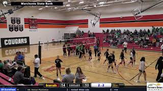 ViborgHurley Cougars v Freeman AcademyMarion Bearcats VB [upl. by Esirtal]