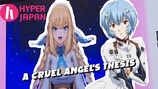 Vtuber Isla Coleman sings A Cruel Angels Thesis from evangelion at hyper japan 2024 [upl. by Rauch673]