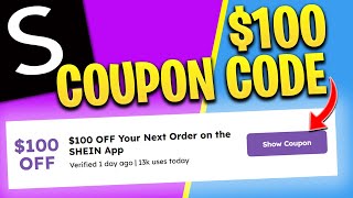 you have to use this 100 SHEIN Coupon Code  SHEIN 100 Promo Code for existing customers [upl. by Pippas]