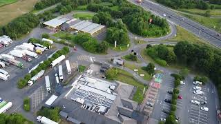 tibshelf services M1 motorway UK with drone up to 245ft [upl. by Laddie326]