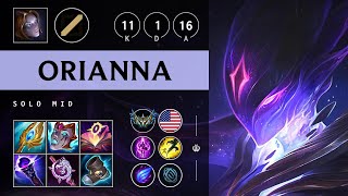 Orianna Mid vs Azir Legendary  NA Challenger Patch 1417 [upl. by Thagard]