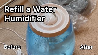 How to Refill a Water Humidifier [upl. by Yrellav430]