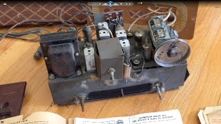 1950 Sears Silvertone Radio Repair Attempt [upl. by Nancie978]