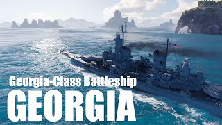 GeorgiaClass Battleship Americas Unbuilt Naval Powerhouse WOWS Georgia [upl. by Schulman]