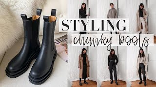 HOW TO STYLE CHUNKY BOOTS 2021 Trend [upl. by Dnalwor286]