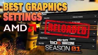 Best AMD Radeon Graphic Settings For Warzone Season 1 Reloaded Black Ops 6 MAX FPS amp Visibility [upl. by Rather]