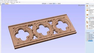 Gothic Quatrefoil  25D Toolpaths  Vectric V11 Tutorials [upl. by Clayborne]