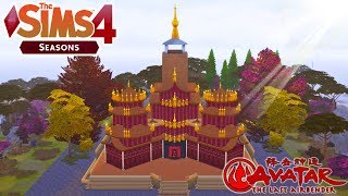 THE SIMS 4 FIRE NATION ROYAL PALACE AVATAR THE LAST AIRBENDERSPEED BUILD [upl. by Ielirol766]