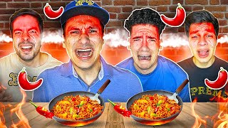 YAIR17 LLORA y DONATO se VOMITA COMIENDO la SOPA más PICANTE DEL MUNDO🔥 todos se enferman [upl. by Bibi2]