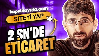 25 SANİYEDE ETİCARET SİTESİ NASIL YAPILIR [upl. by Nitsew]