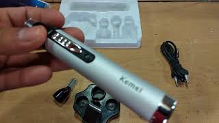 Kemei KM  6650 Rechargeable Nose Ear Eyebrow Hair [upl. by Akinihs]