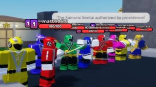 shinkenger vs go onger henshin and roll call in Roblox [upl. by Annie]