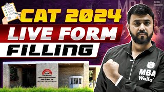 Avoid Mistakes Complete CAT 2024 LIVE Form Filling Process [upl. by Dobson]