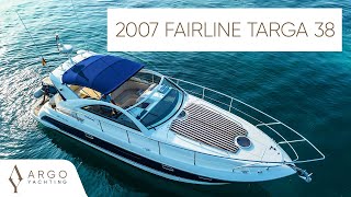 2007 2008 Model Fairline Targa 38  Yacht Tour [upl. by Magbie]