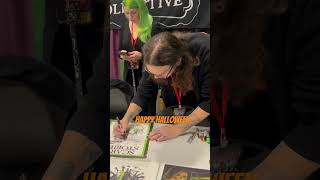 Meeting The GrimmLife Collective grimmlifecollective autographs horrorcommunity halloween [upl. by Regen]