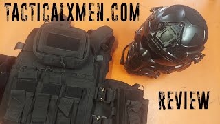 TacticalXMencom  Plate Carrier and Assault Helmet  Review [upl. by Annie497]