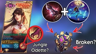 New Meta Jungle Odette TRY THIS  Core  Retribution  Insane Brutal Damage  Ow Death  MLBB [upl. by Ivo]