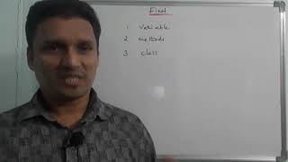 Final keyword in Java  Final Keyword in Java with example  Java Programming  in Telugu [upl. by Eugilegna]